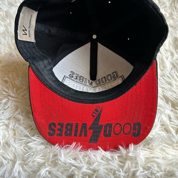 Wynn Headwear‎ embroidered Good Vibes black hat - Picture 4 of 6